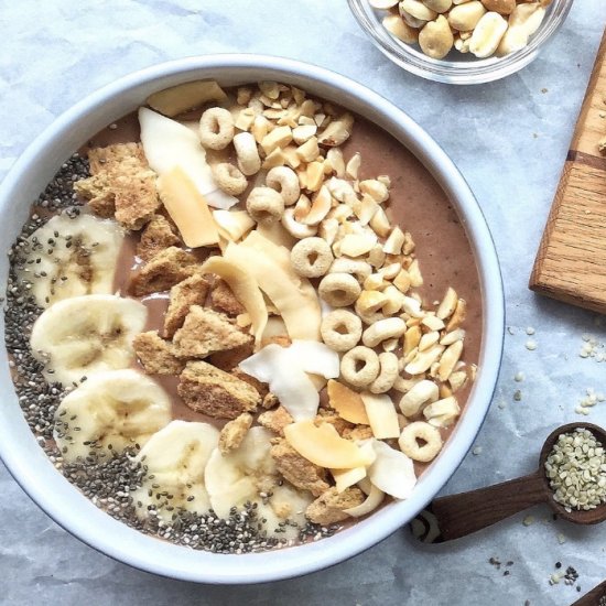 PB and Banana Smoothie Bowl