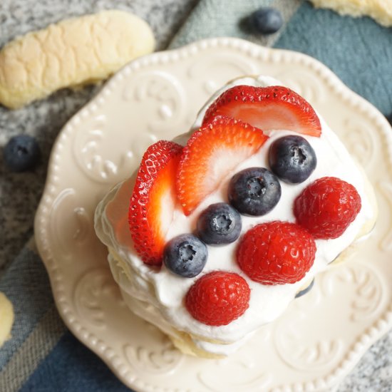 4th of July Ladyfinger Cake