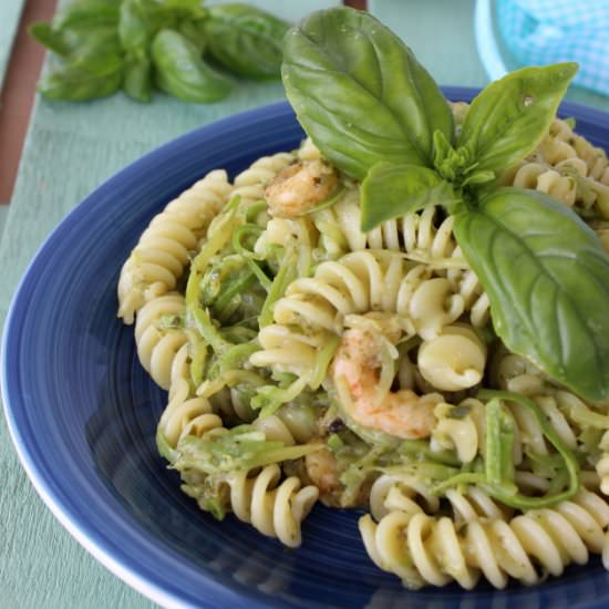 Pasta Salad with Zucchini and Pesto