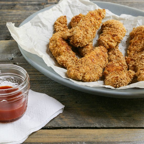 Flax Baked Chicken Fingers