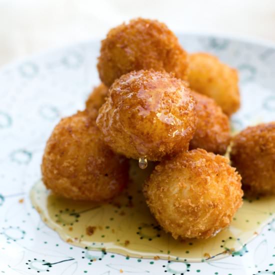 Fried Goat Cheese and Honey