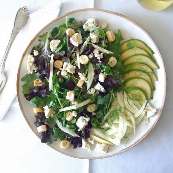 Fennel, Pear and Blue Cheese Salad