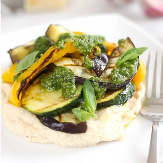 White Bean Mash with Vegetables