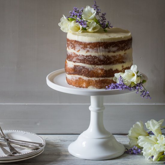 Elderflower, Lemon, Mascarpone Cake