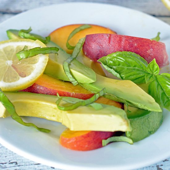 Peach and Avocado Salad