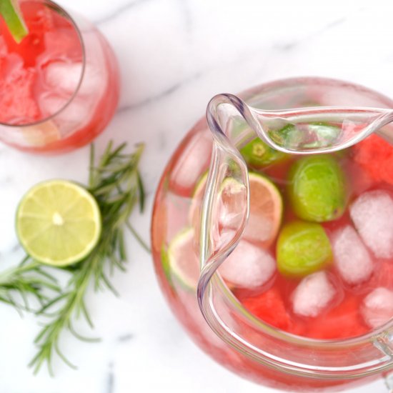 Rosemary Watermelon Agua Fresca