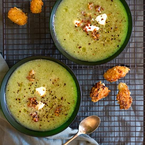 Broccoli & Cauliflower Soup