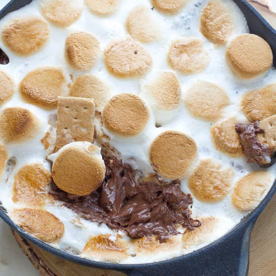 Easy Indoor S’mores Dip – 3 Ways