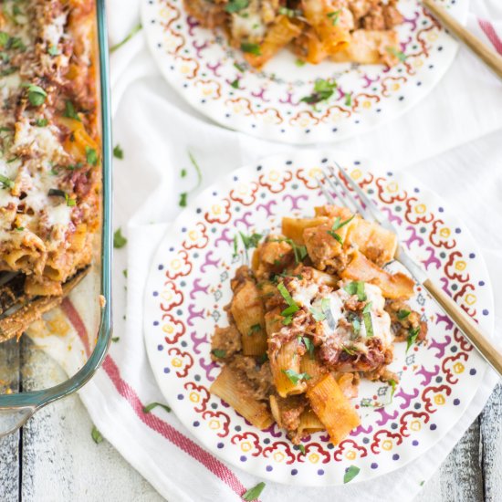 Easy Baked Ziti