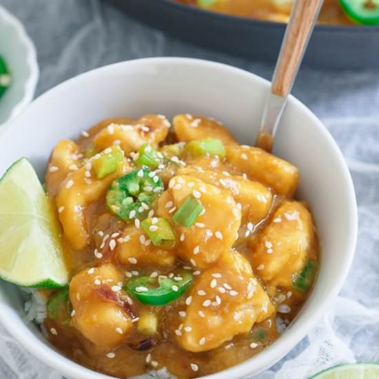 Jalapeno Mango Chicken Skillet