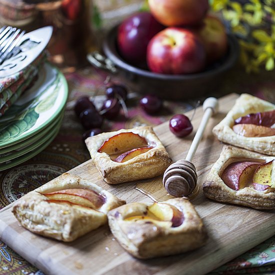 Honey-Dipped Nectarine Tarts