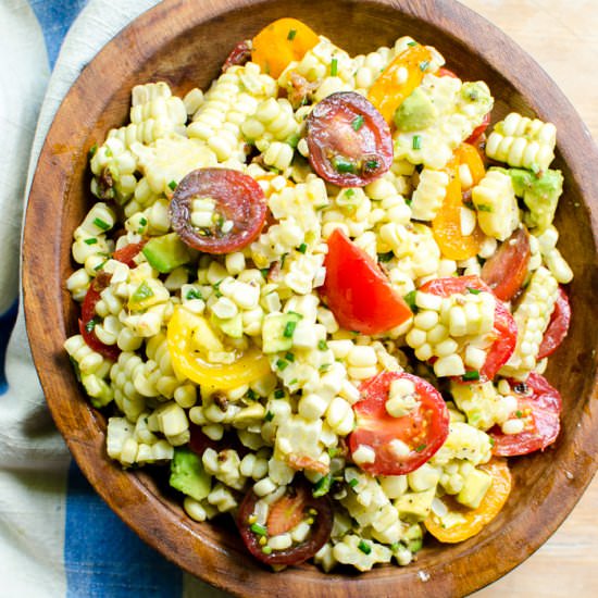 Roasted Corn & Summer Tomato Salad