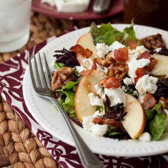 Bacon, Apple & Goat Cheese Salad