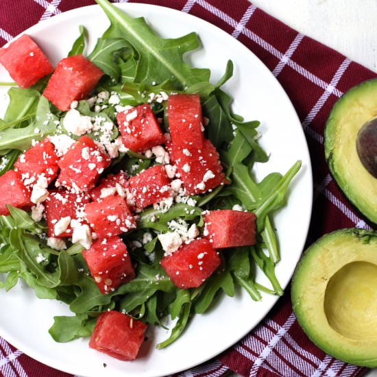 Watermelon and Avocado Salad