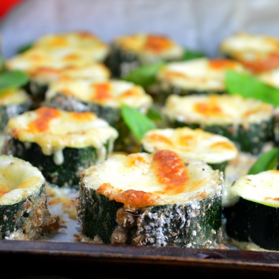 Stuffed Zucchini Bites with Cheese