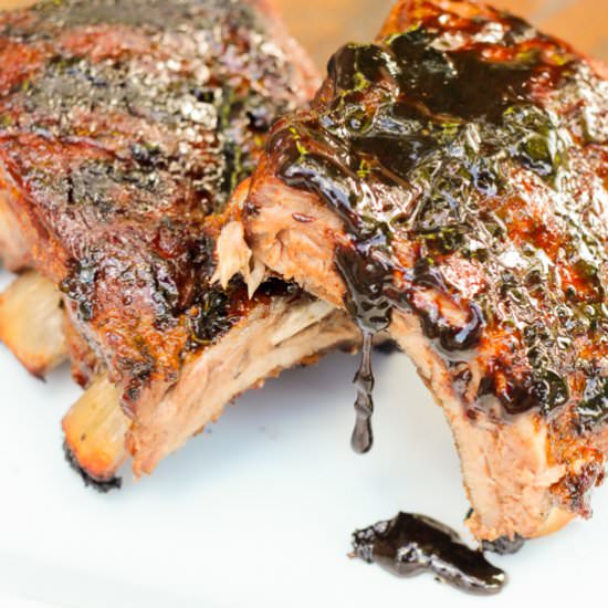 Sticky Balsamic Ribs