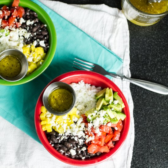 Black Bean Garlic Rice Bowl