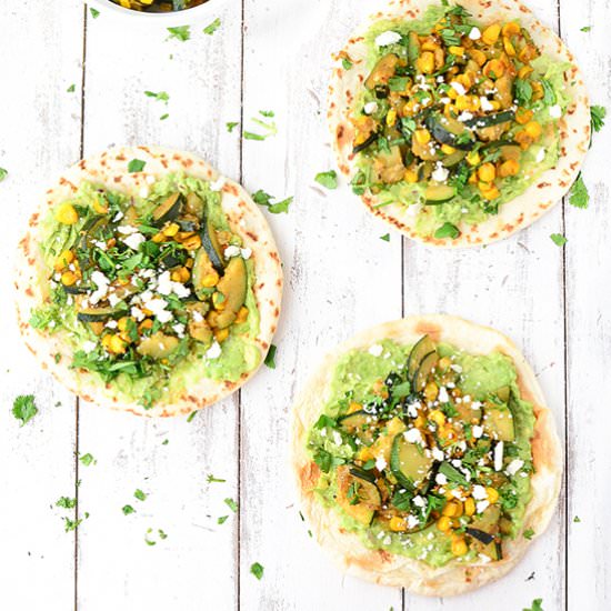 Corn and Zucchini Tacos