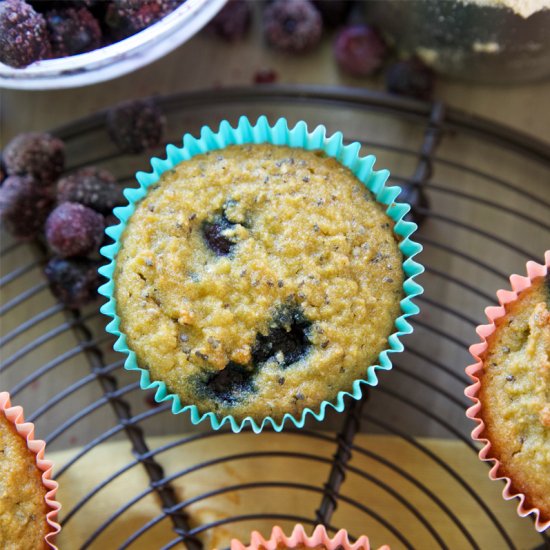 Coconut Blueberry Chia Muffins