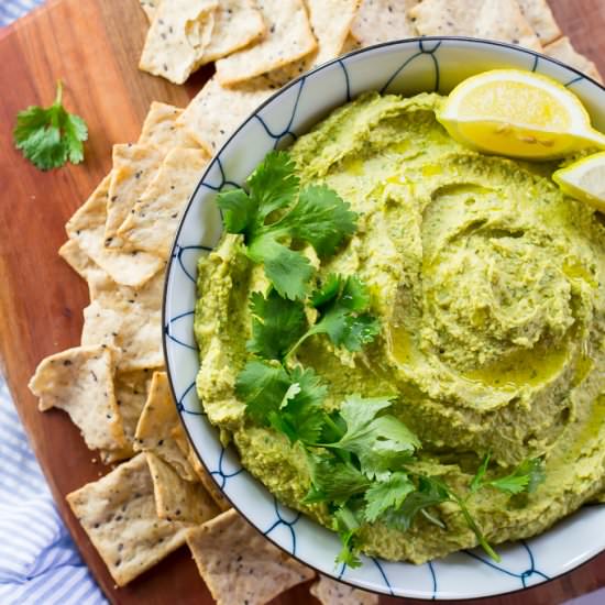 Curry and Cilantro Hummus