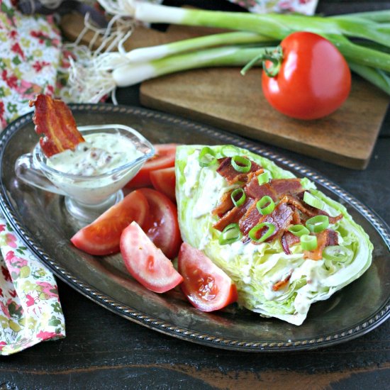 BLT Salad w/ Creamy Bacon Dressing