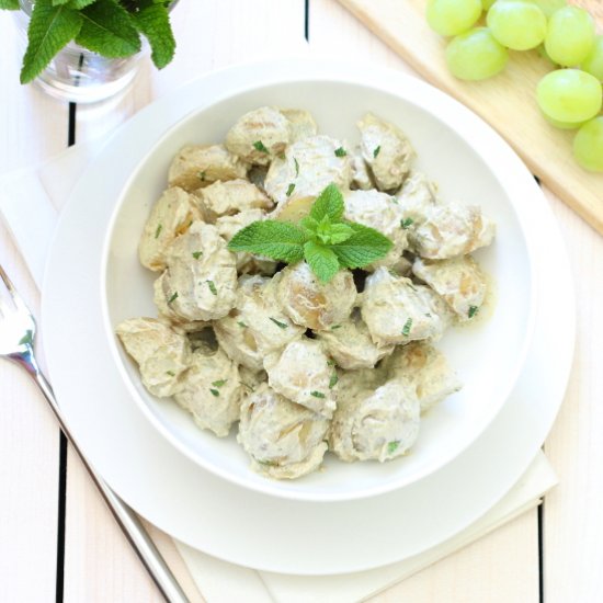 Potato Salad with Mint Pesto