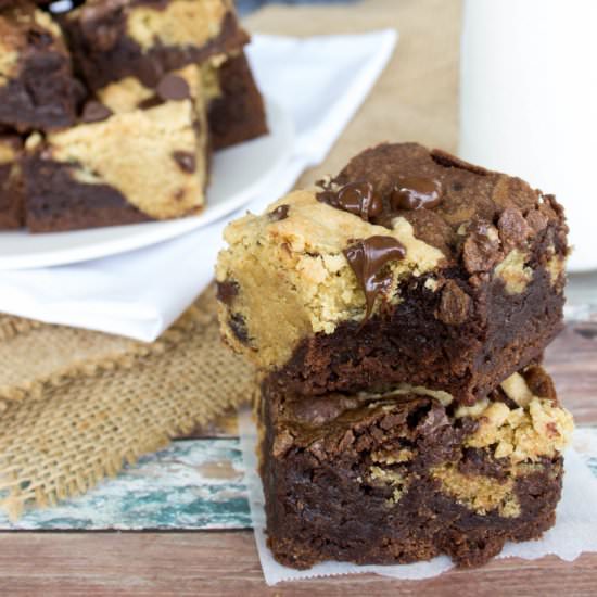 Cookie Brownie Bars