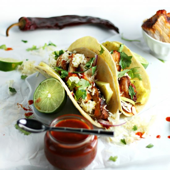 Smoked Pork Belly Tacos