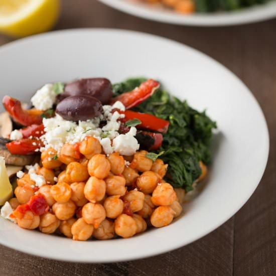 Mediterranean Veggie Rice Bowls