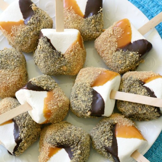 Caramel S’more Pops