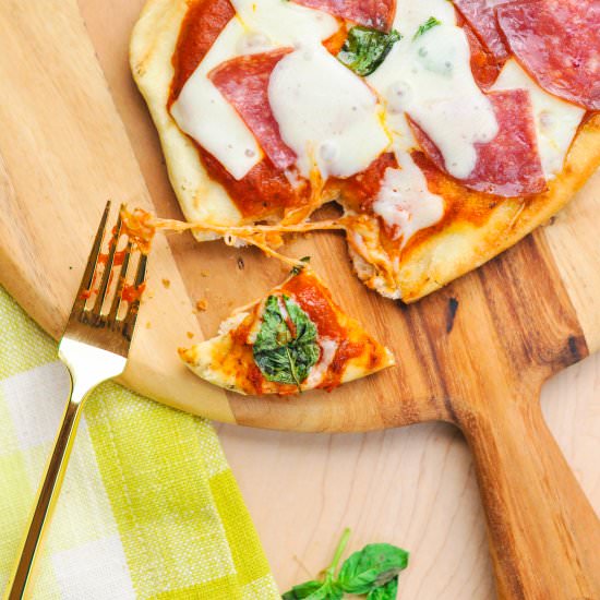 Grilled Margherita Pizza