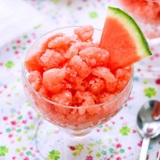 Watermelon Lime Granita