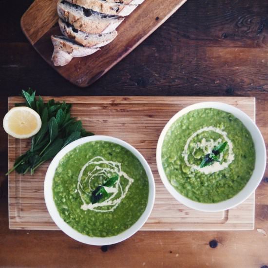 Minted Pea Soup