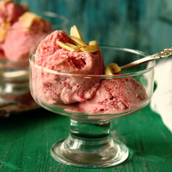 Coconut Milk and Plum Ice Cream