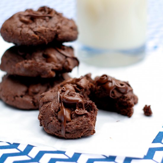 Triple Chocolate Chunk Cookies