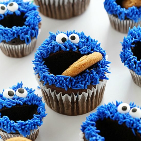 Cookie Monster Cupcakes