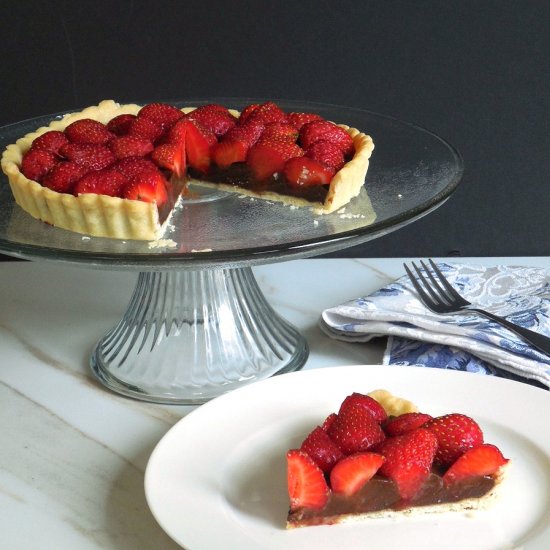 Strawberry Chocolate Tart