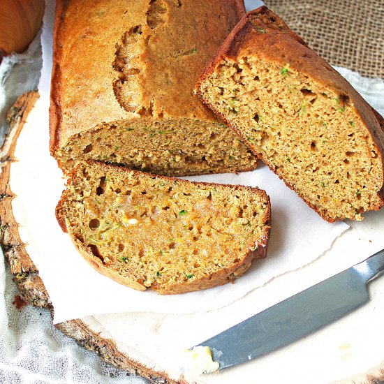 Healthy Whole Wheat Zucchini Bread