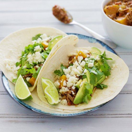 Spicy Sweet Potato Pork Tacos