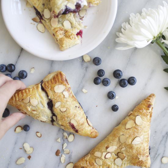 Lavender Blueberry Ricotta Turnover