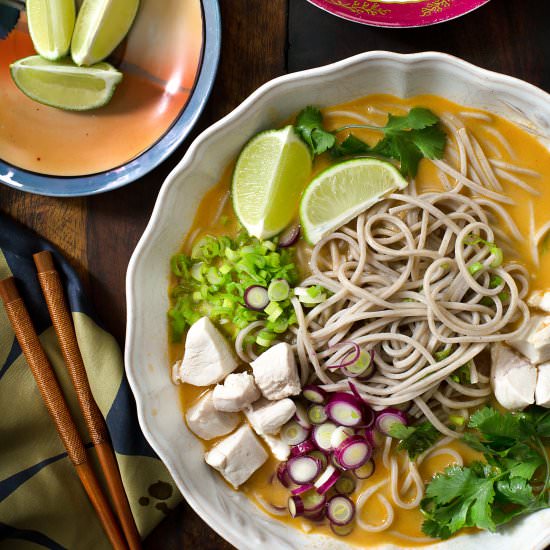 Lime Scented Thai Soba Soup