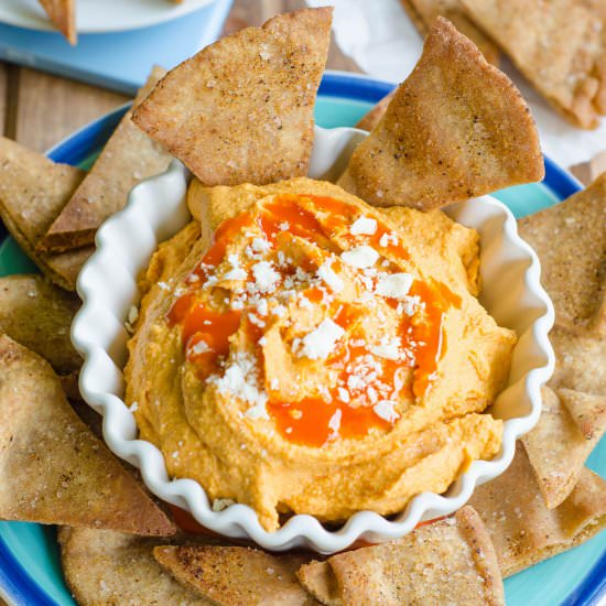 Creamy Buffalo Hummus