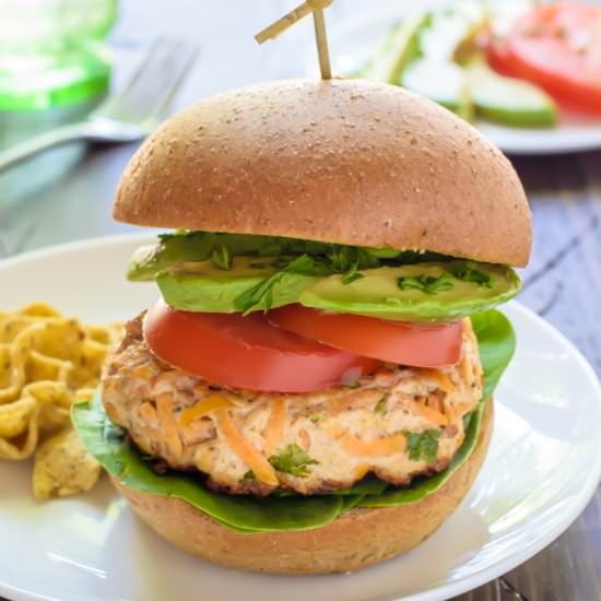 Paleo Sweet Potato Turkey Burger