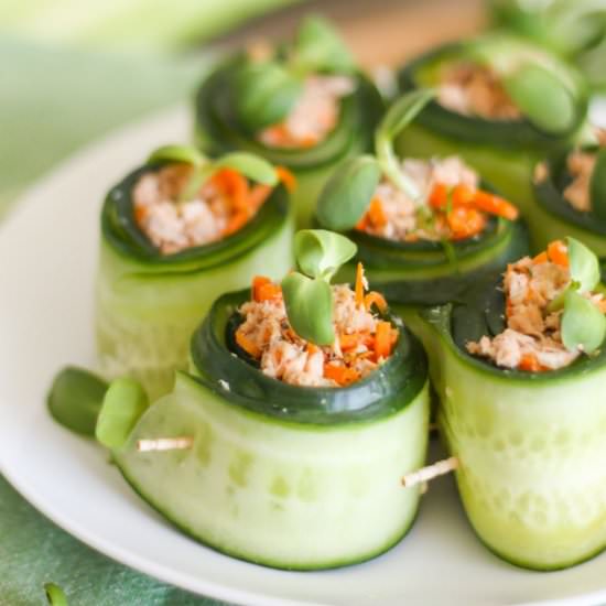 Salmon Cucumber Rolls