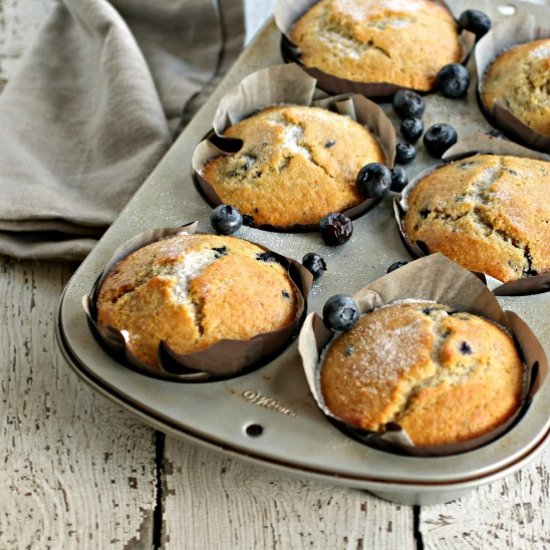 Blueberry Cornmeal Muffins