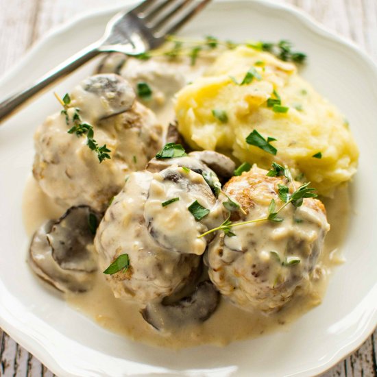 Crockpot Chicken Meatballs