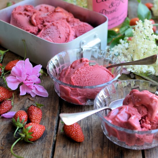 Elderflower & Rose Sorbet