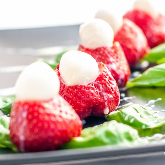 Strawberries and Mozzarella Snack