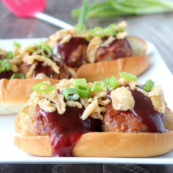 BBQ Meatball Subs