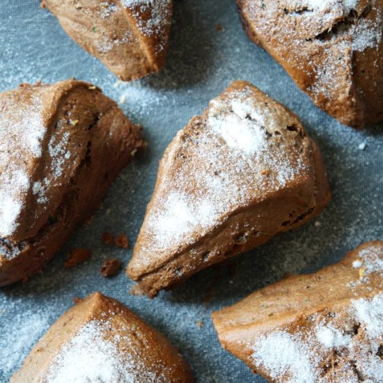 Chocolate Zucchini Scones